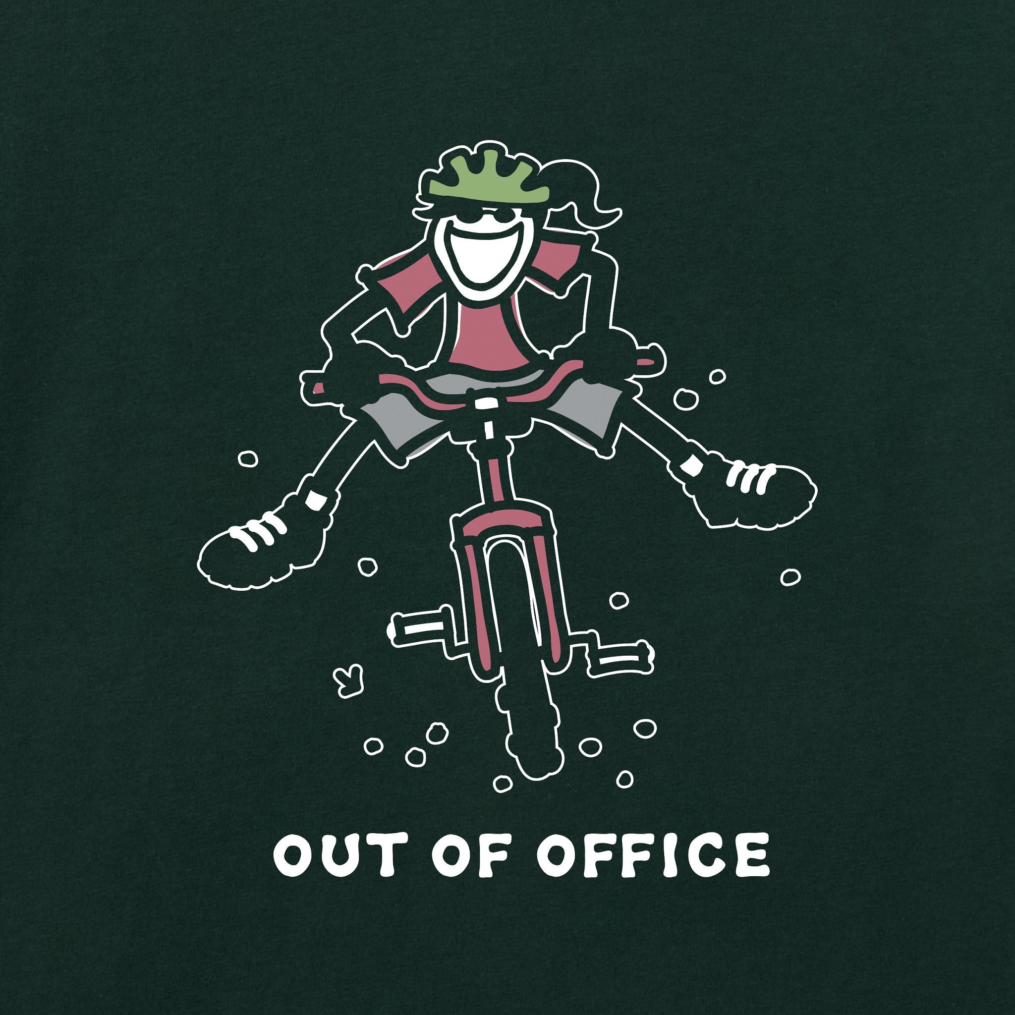 Women's Jackie Mountain Bike Out of Office Short Sleeve Crusher Boxy Tee