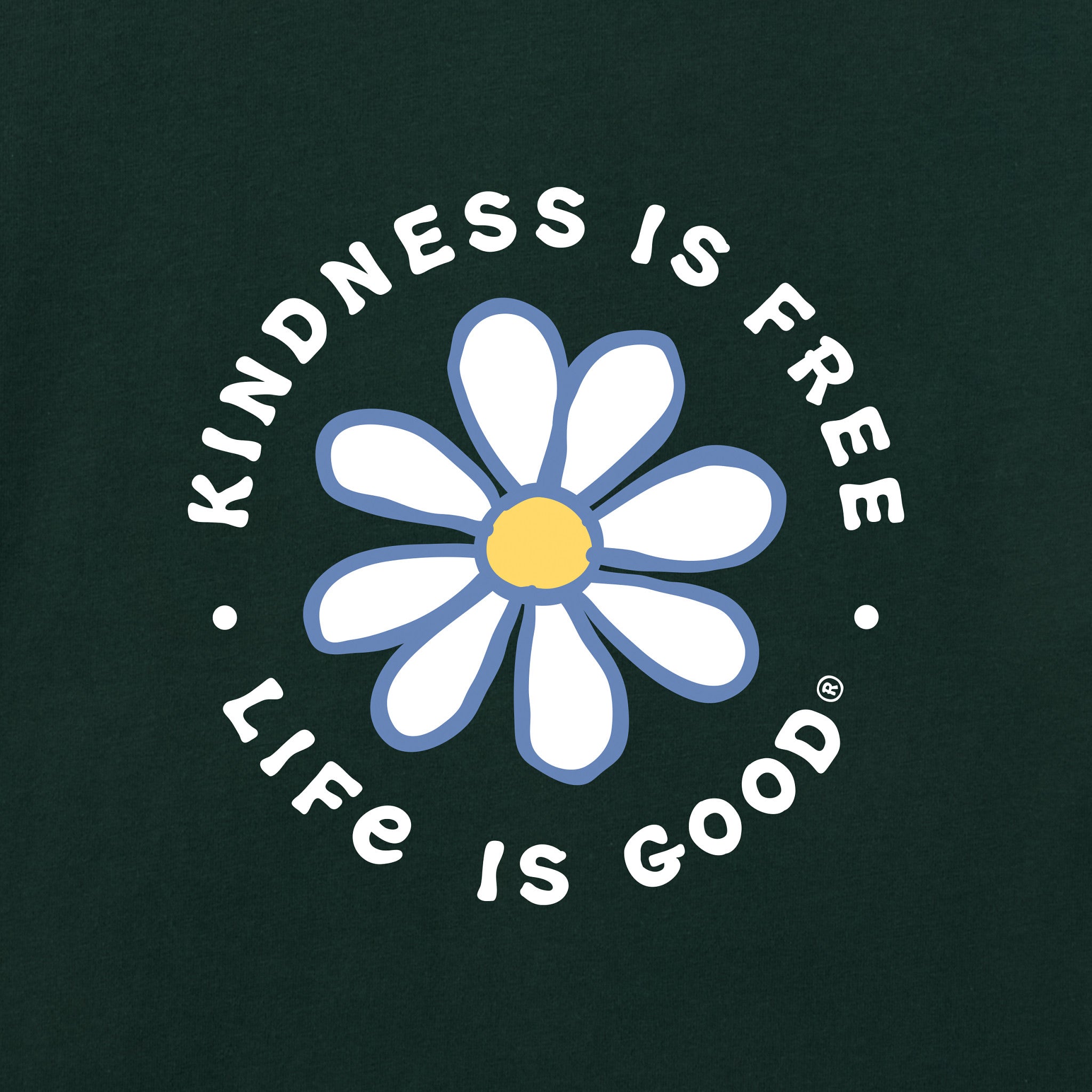 Women's Kindness is Free Daisy Short Sleeve Crusher Boxy Tee