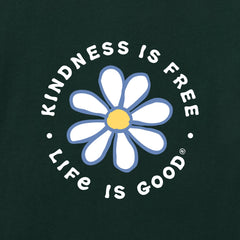 Women's Kindness is Free Daisy Short Sleeve Crusher Boxy Tee