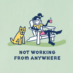 Women's Jackie and Rocket Coffee Not Working Short Sleeve Crusher Boxy Tee