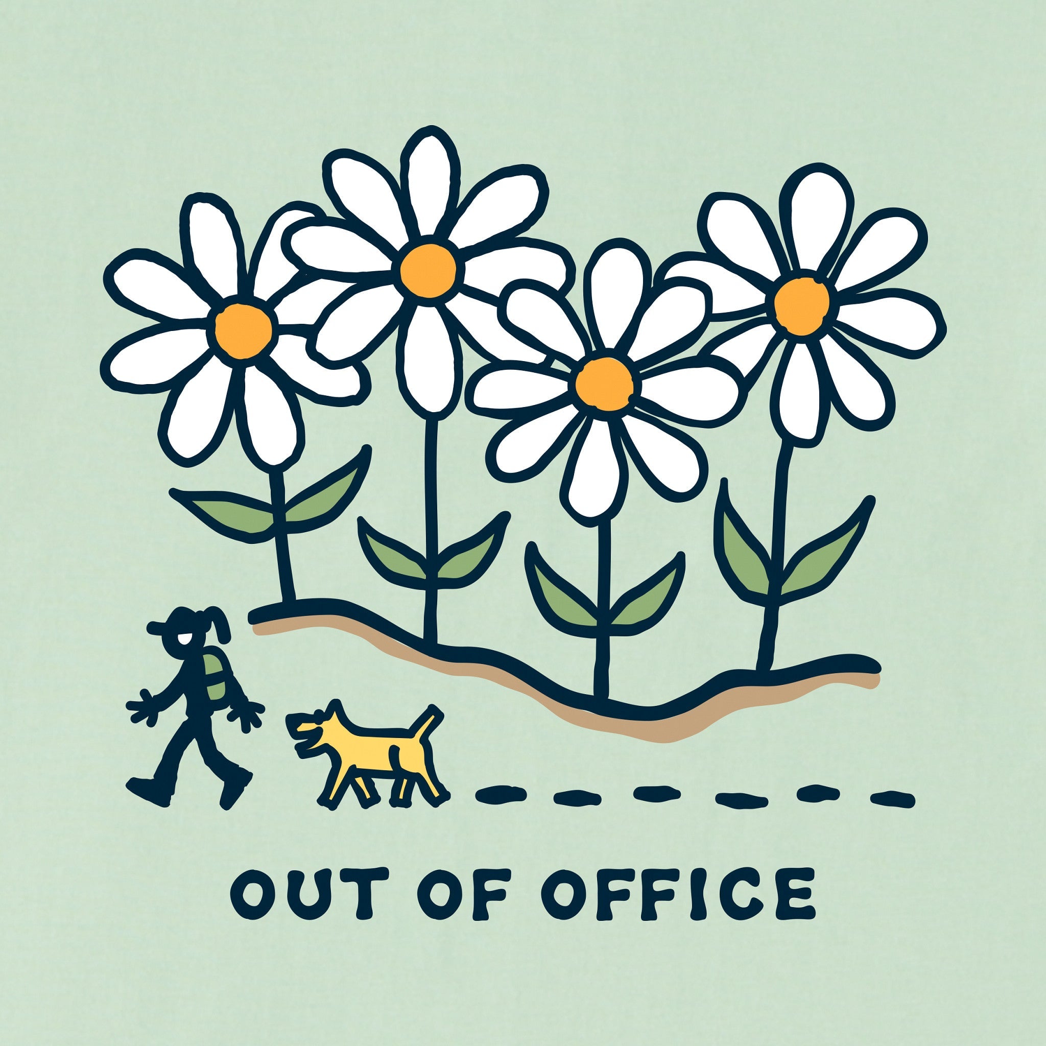 Women's Daisy Hike Out of Office Short Sleeve Crusher Boxy Tee