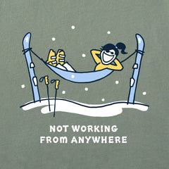 Women's Jackie Ski Hammock Not Working Short Sleeve Crusher Boxy Tee