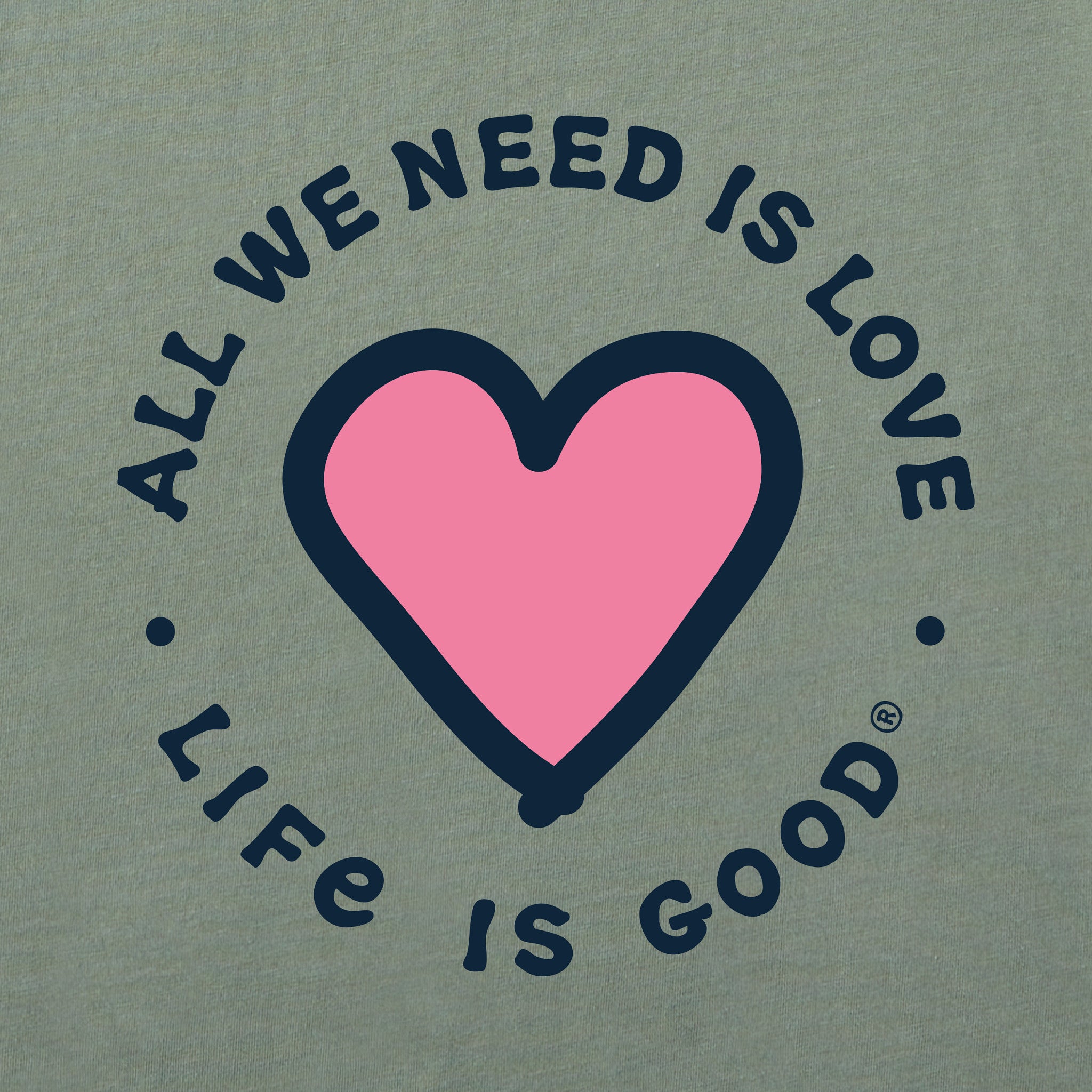 Women's Heart All We Need Short Sleeve Crusher Boxy Tee