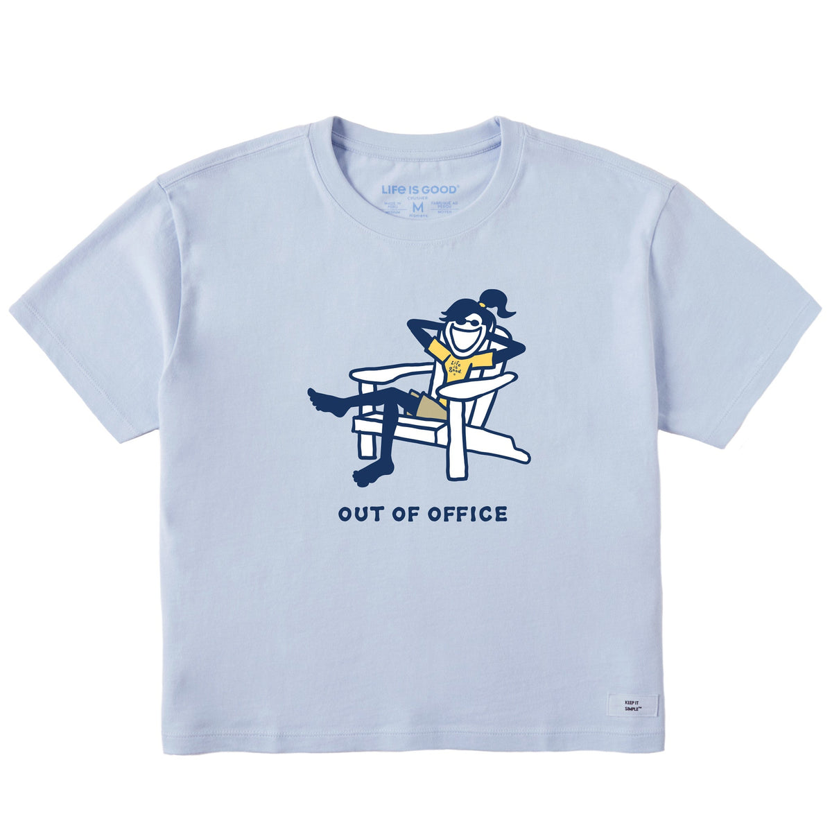 Women's Jackie Adirondack Out of Office Short Sleeve Crusher Boxy Tee