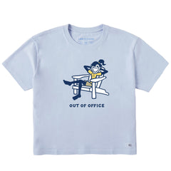 Women's Jackie Adirondack Out of Office Short Sleeve Crusher Boxy Tee