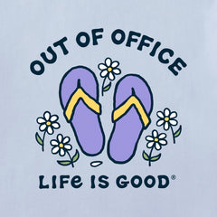 Women's Flip Flops & Daisies Out of Office Short Sleeve Crusher Boxy Tee