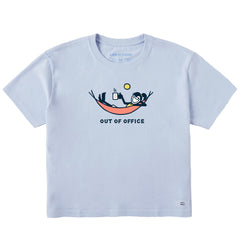 Women's Jackie Hammock Out of Office Short Sleeve Crusher Boxy Tee