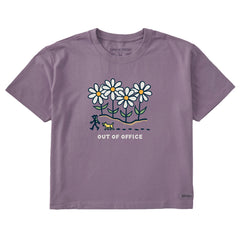 Women's Daisy Hike Out of Office Short Sleeve Crusher Boxy Tee