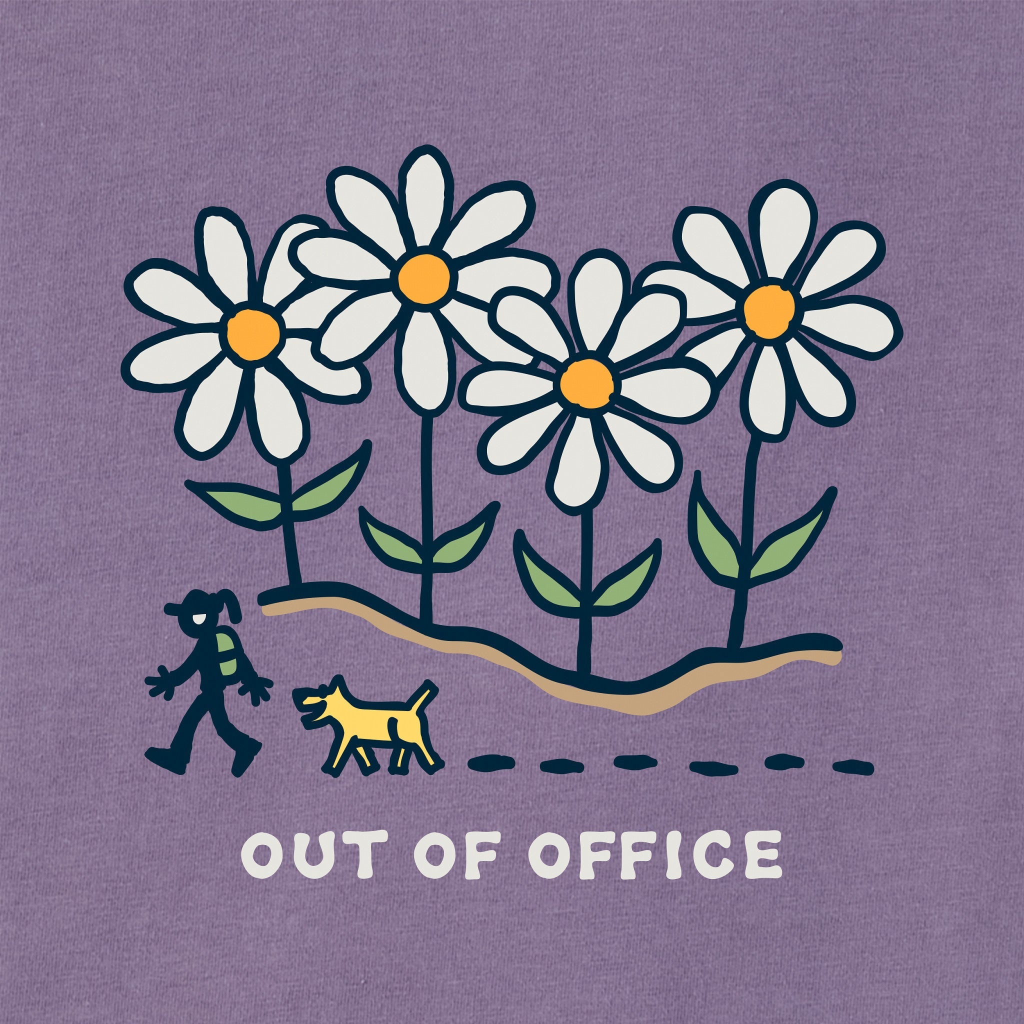 Women's Daisy Hike Out of Office Short Sleeve Crusher Boxy Tee