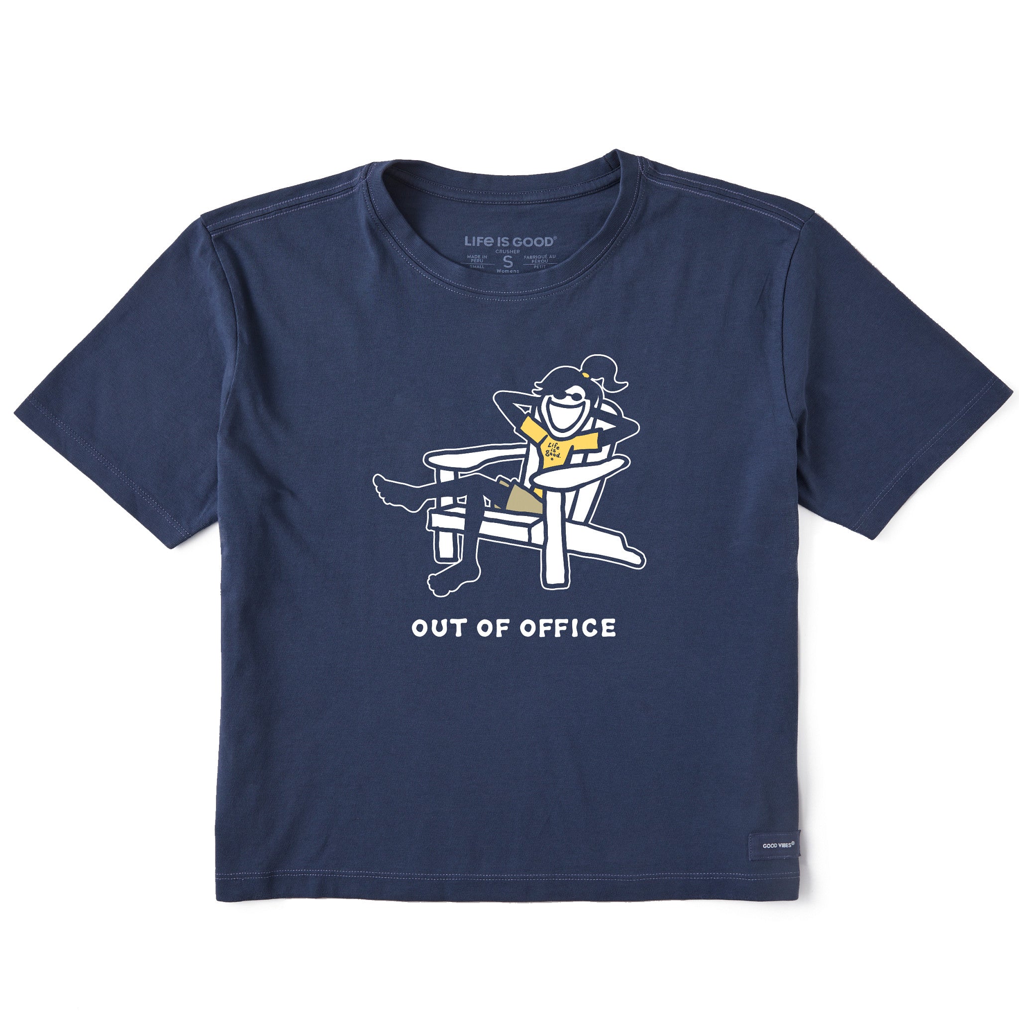 Women's Jackie Adirondack Out of Office Short Sleeve Crusher Boxy Tee