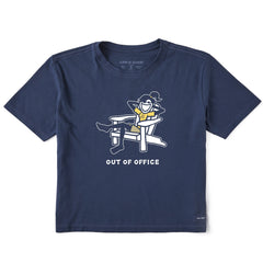 Women's Jackie Adirondack Out of Office Short Sleeve Crusher Boxy Tee