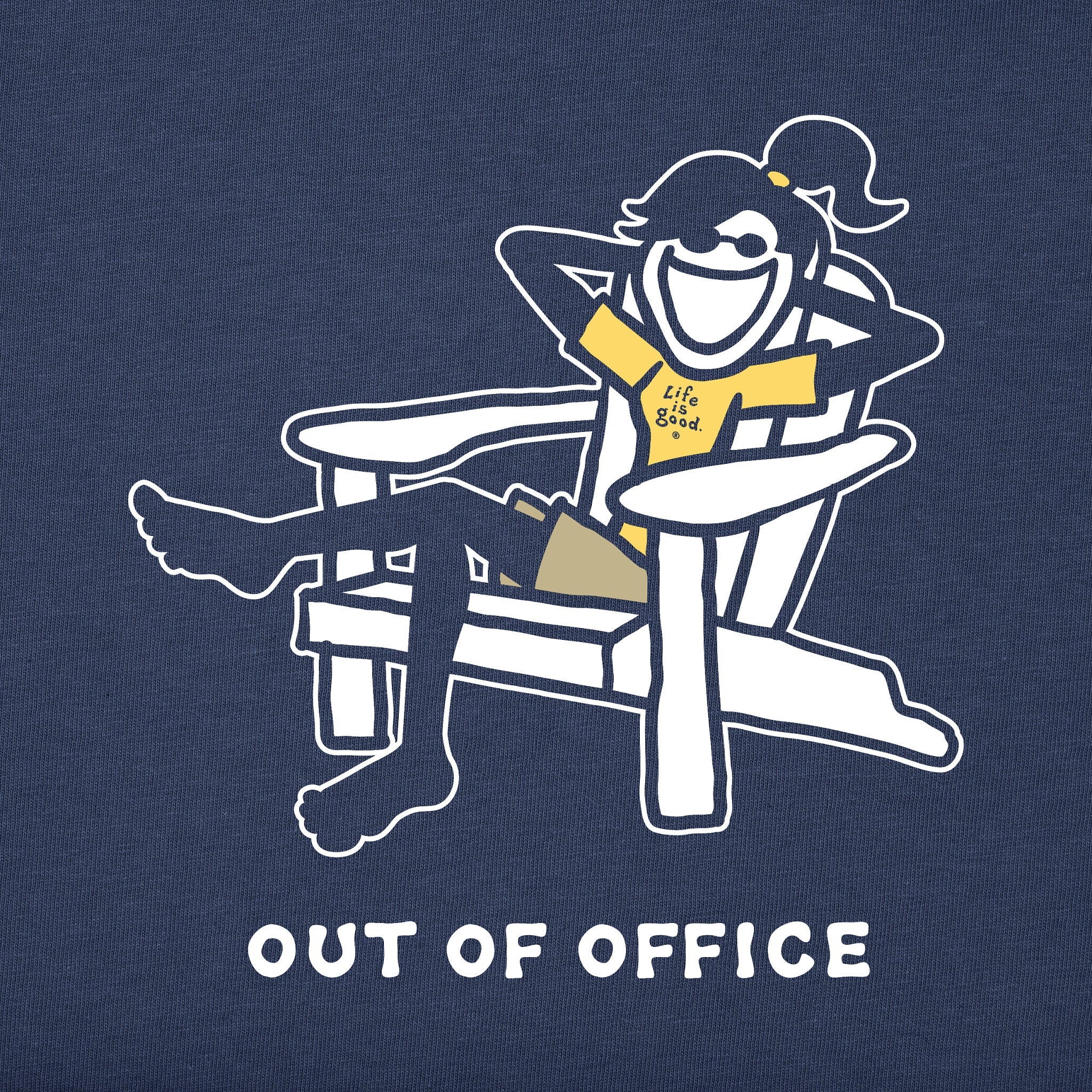 Women's Jackie Adirondack Out of Office Short Sleeve Crusher Boxy Tee