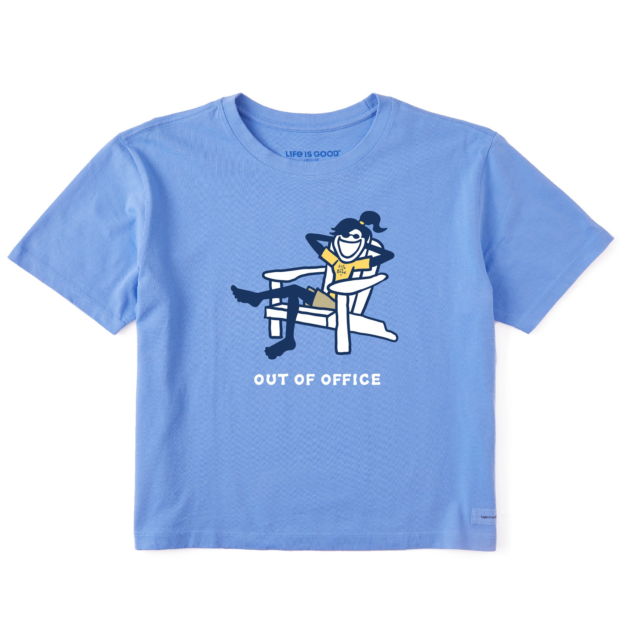 Women's Jackie Adirondack Out of Office Short Sleeve Crusher Boxy Tee