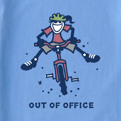 Women's Jackie Mountain Bike Out of Office Short Sleeve Crusher Boxy Tee
