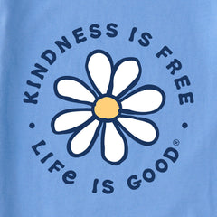 Women's Kindness is Free Daisy Short Sleeve Crusher Boxy Tee