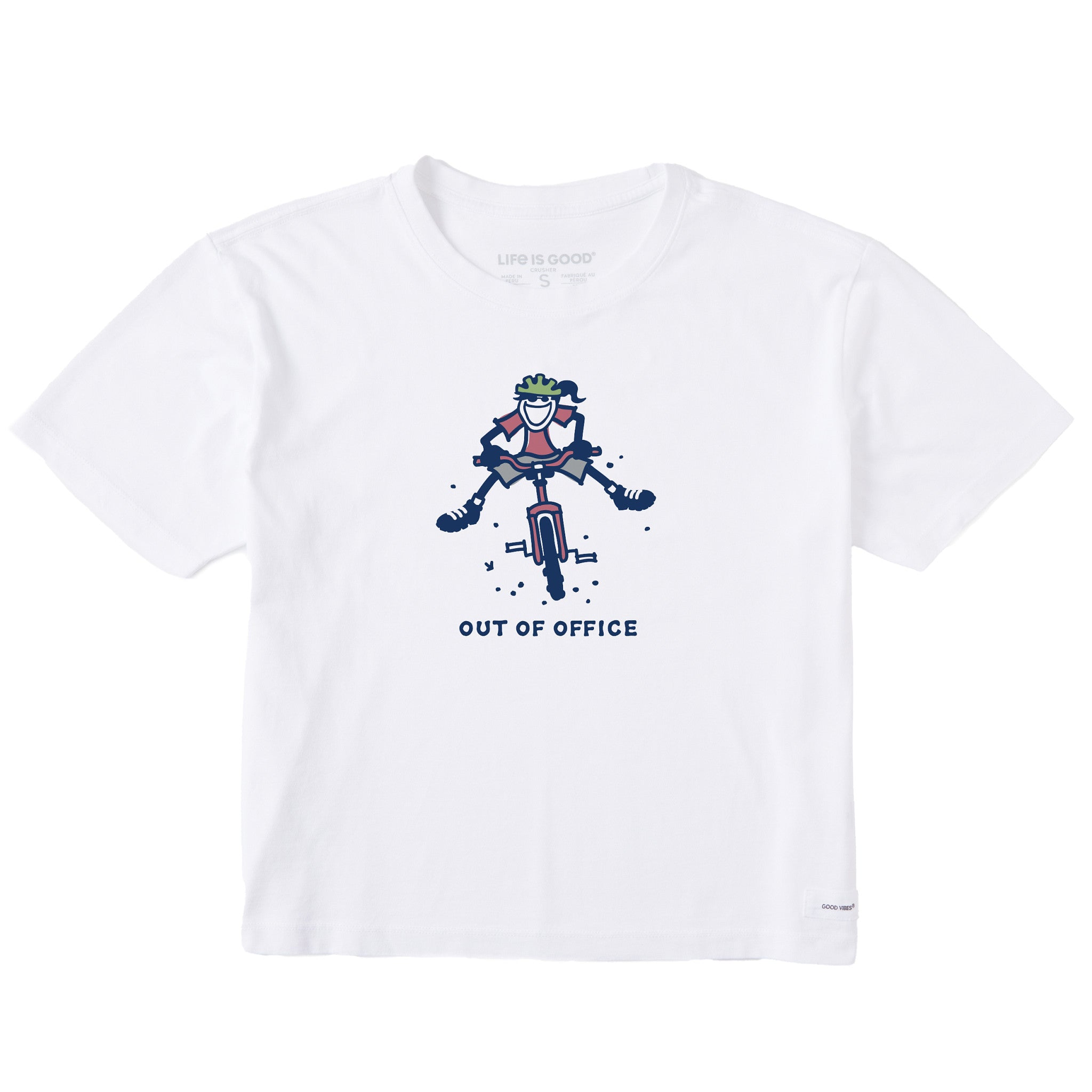 Women's Jackie Mountain Bike Out of Office Short Sleeve Crusher Boxy Tee
