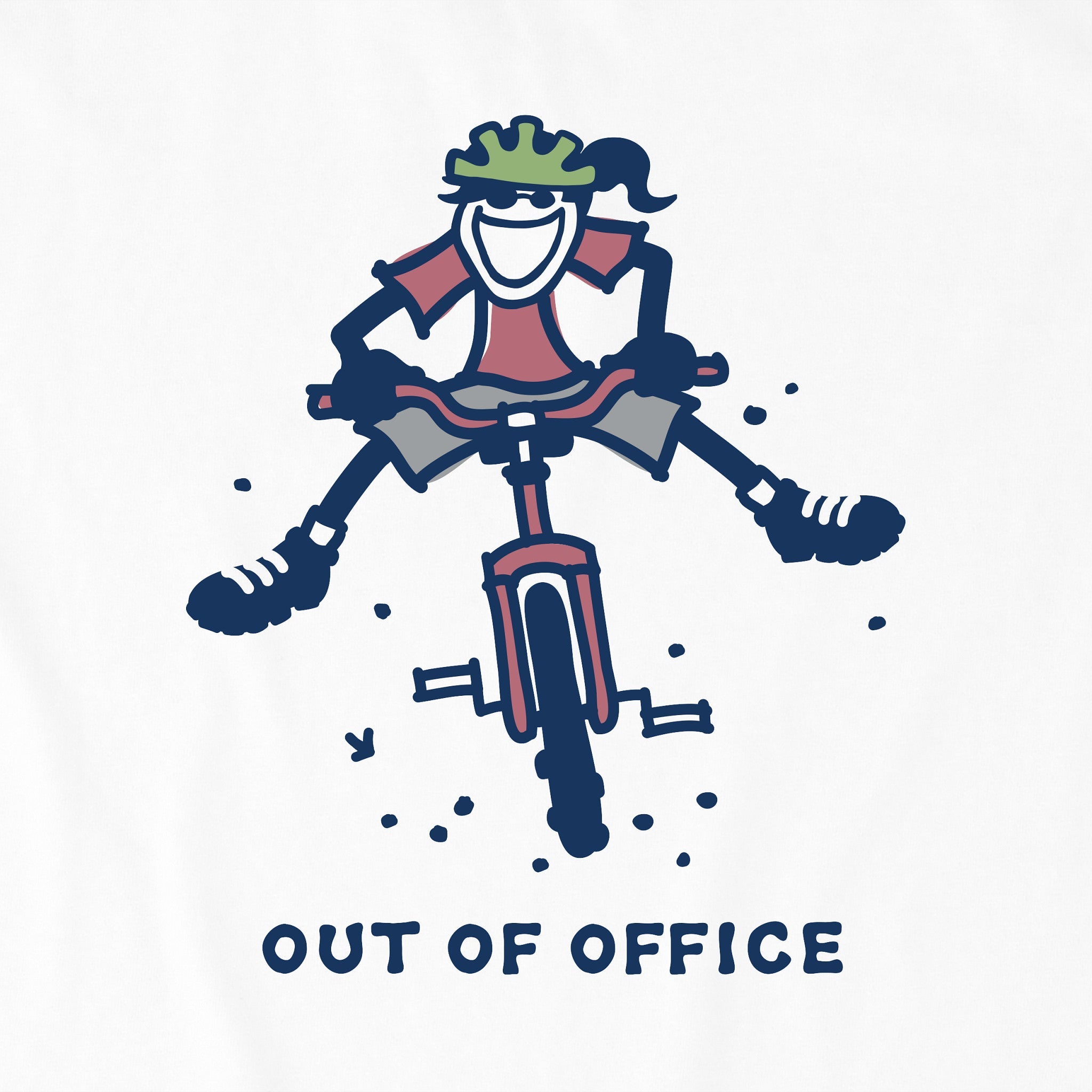 Women's Jackie Mountain Bike Out of Office Short Sleeve Crusher Boxy Tee