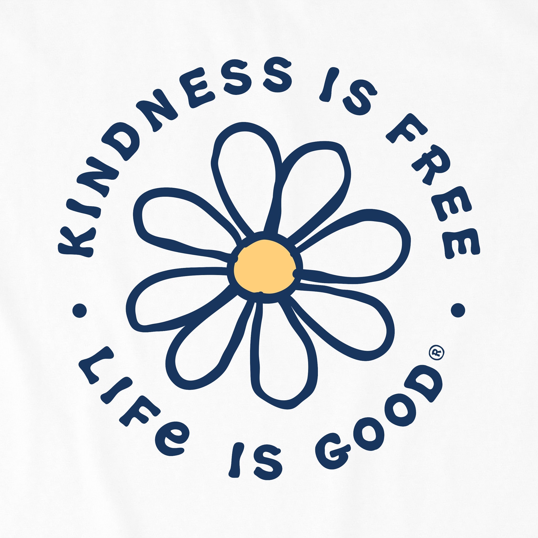 Women's Kindness is Free Daisy Short Sleeve Crusher Boxy Tee