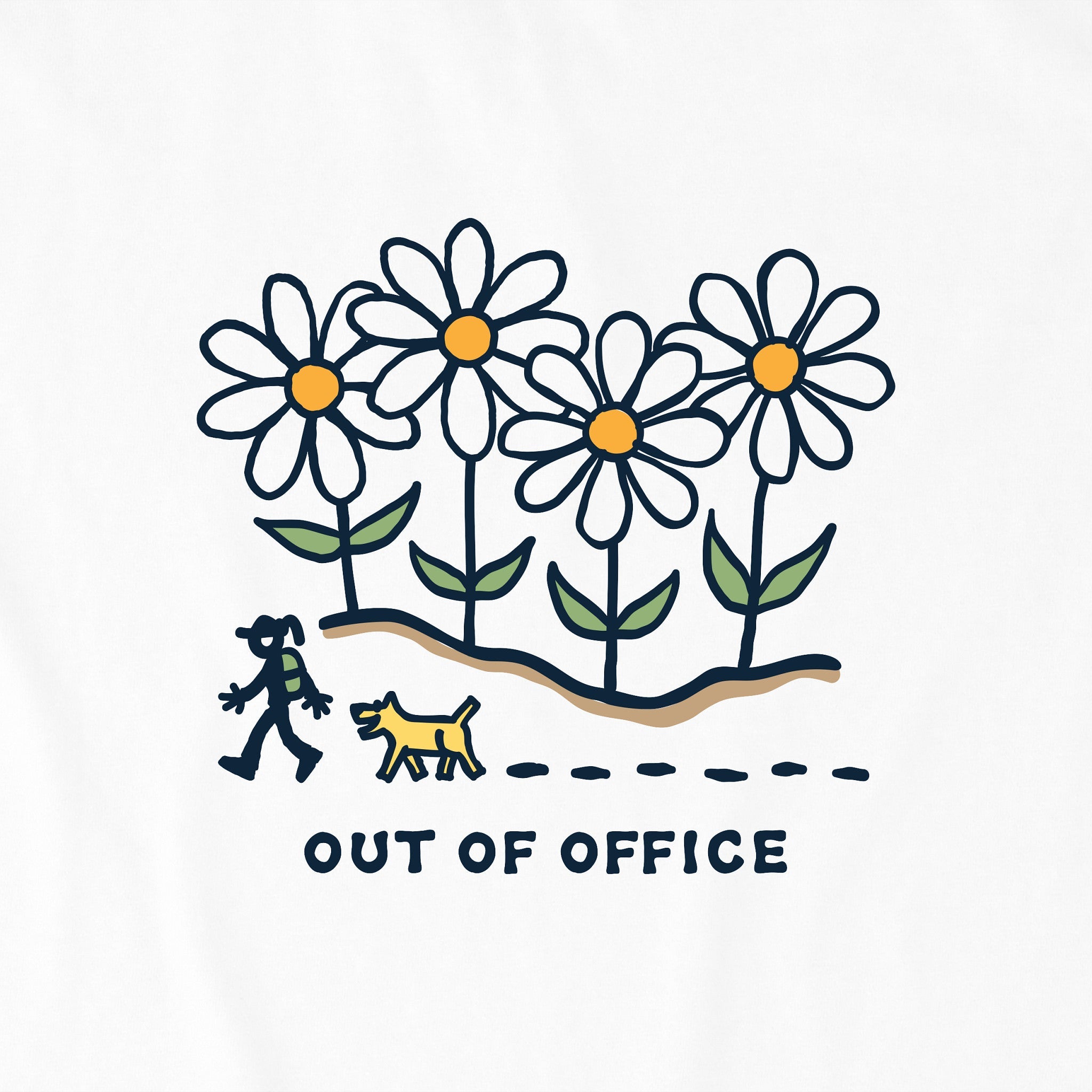 Women's Daisy Hike Out of Office Short Sleeve Crusher Boxy Tee