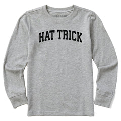 Kids Hat Trick Arch Long Sleeve Crusher Tee