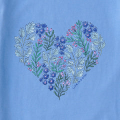 Women's Holly Heart Long Sleeve Crusher Vee