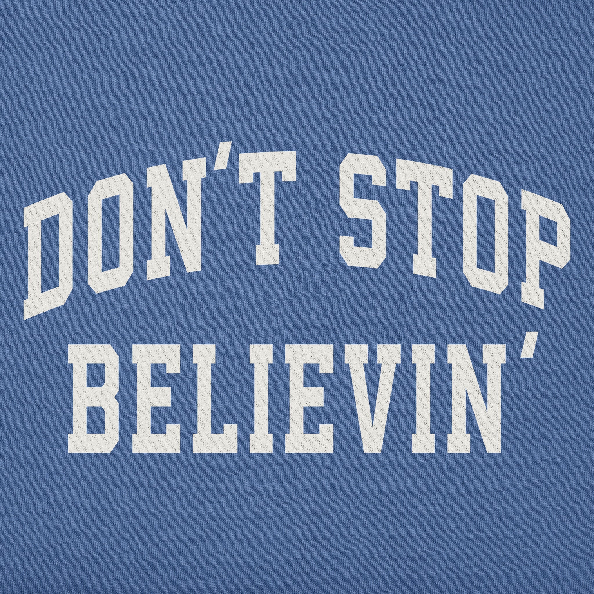 Men's Don't Stop Believin' Arch Short Sleeve Crusher Tee