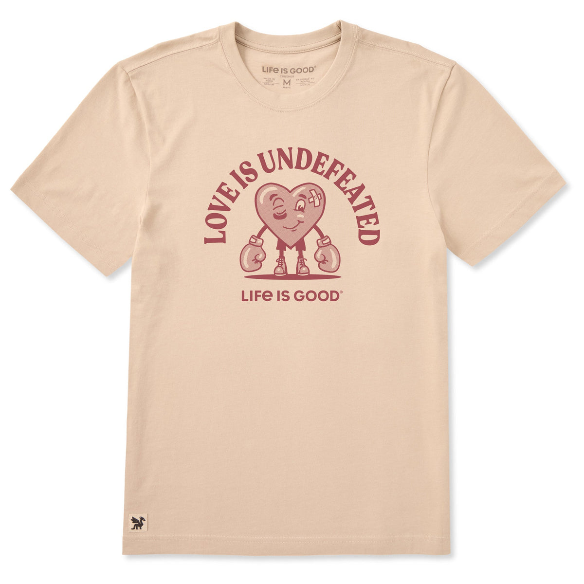 Men's Love is Undefeated Short Sleeve Crusher Tee