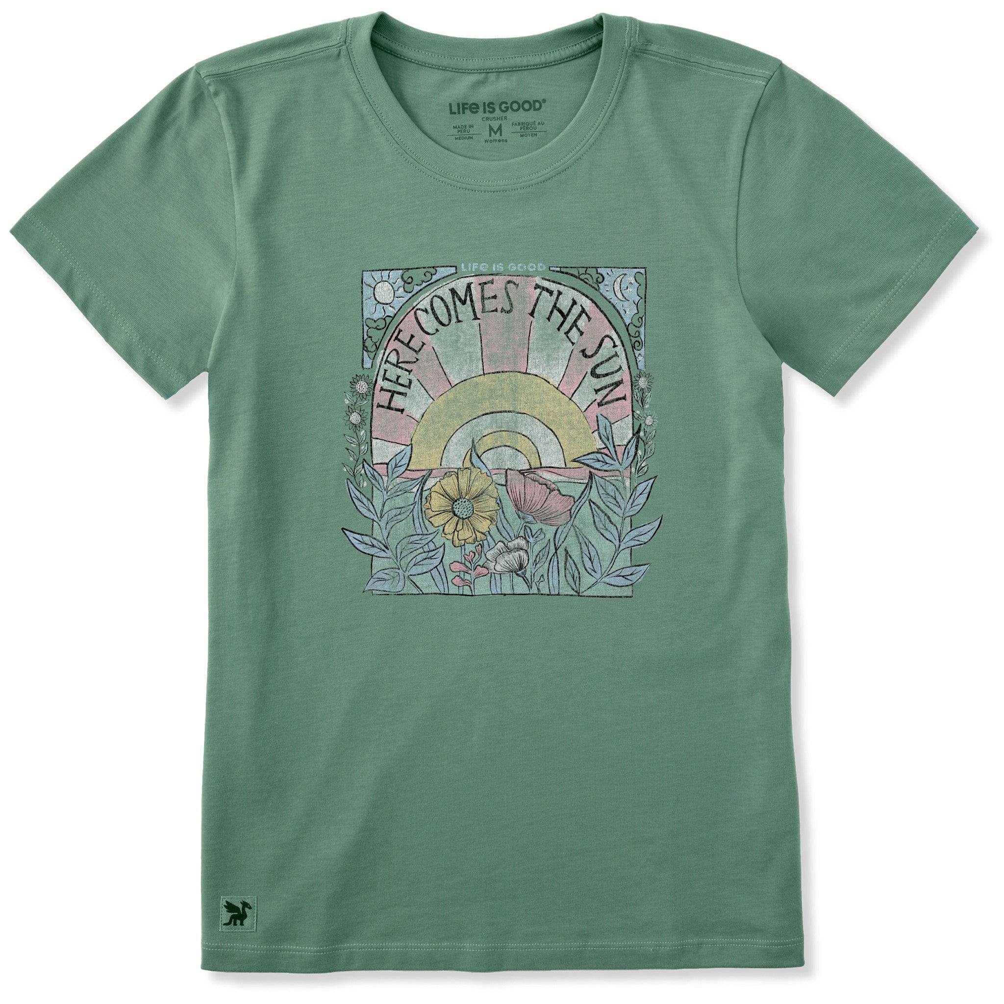 Women's Here Comes The Sun Hippie Short Sleeve Tee