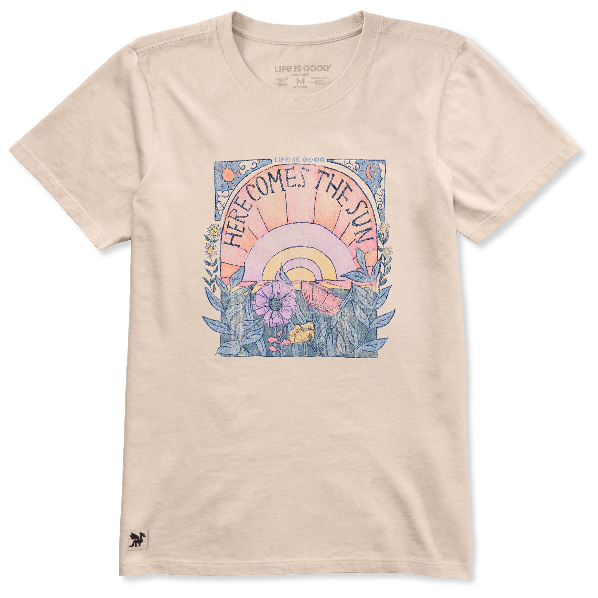 Women's Here Comes The Sun Hippie Short Sleeve Tee