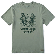 Men's Gettin Jiggy With It Short Sleeve Crusher Tee