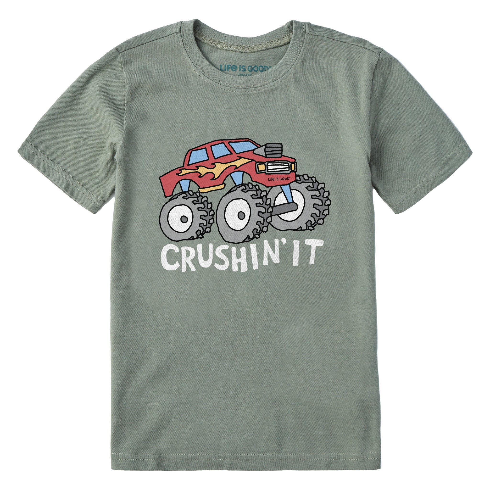 Kids Crushin It Truck Short Sleeve Crusher Tee