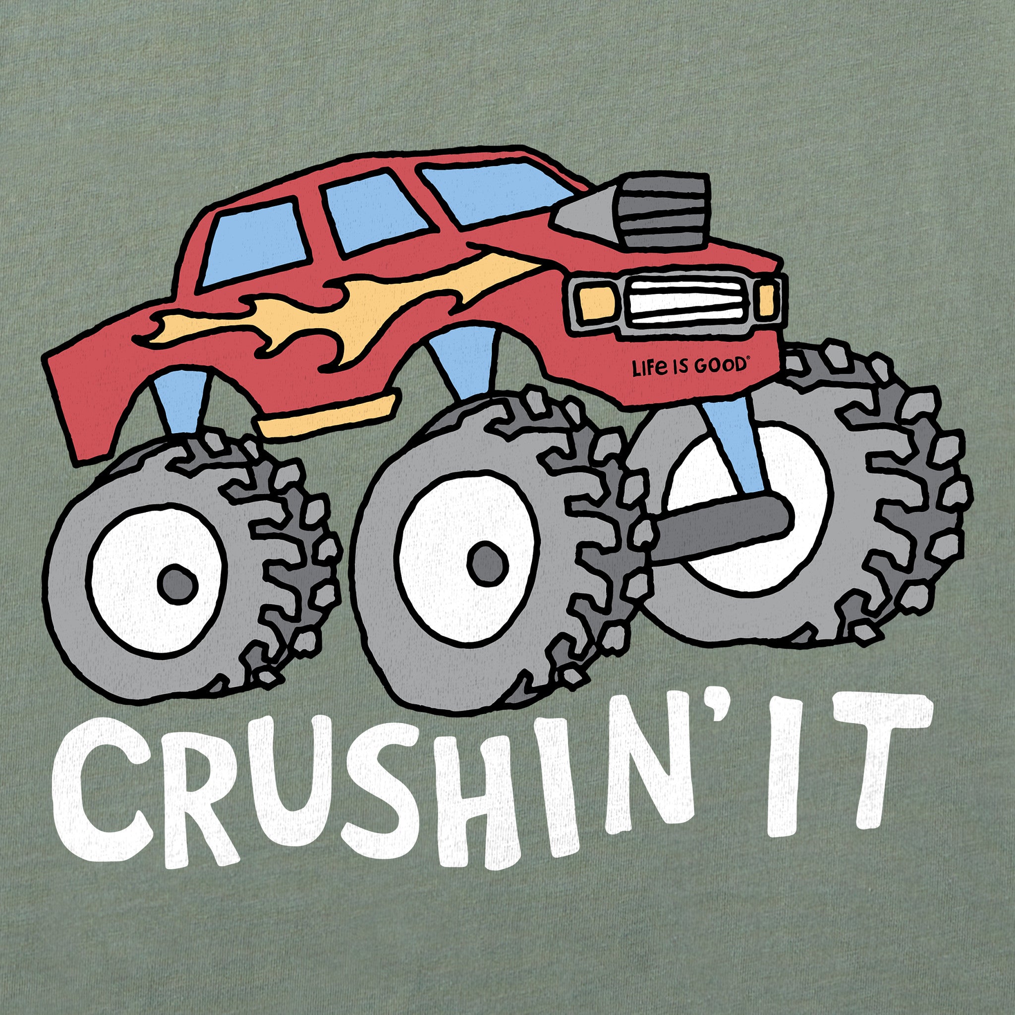 Kids Crushin It Truck Short Sleeve Crusher Tee