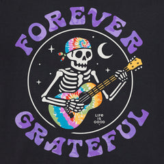 Men's Forever Grateful Tie Dye Guitar Short Sleeve Crusher Tee