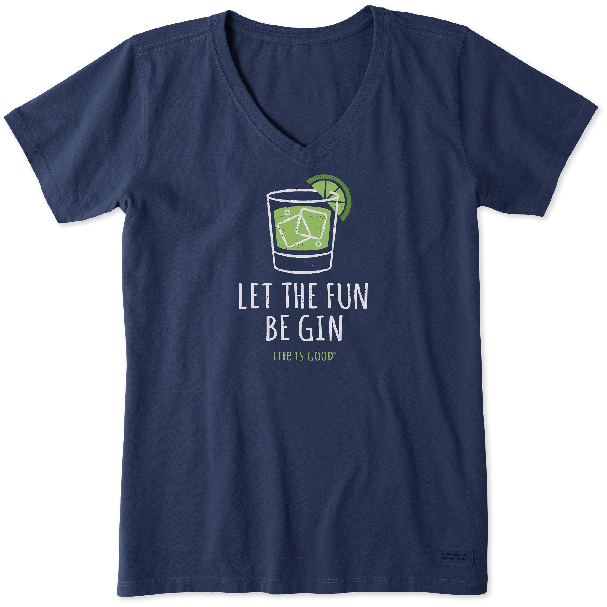Women's Let the Fun Be Gin Short Sleeve Vee