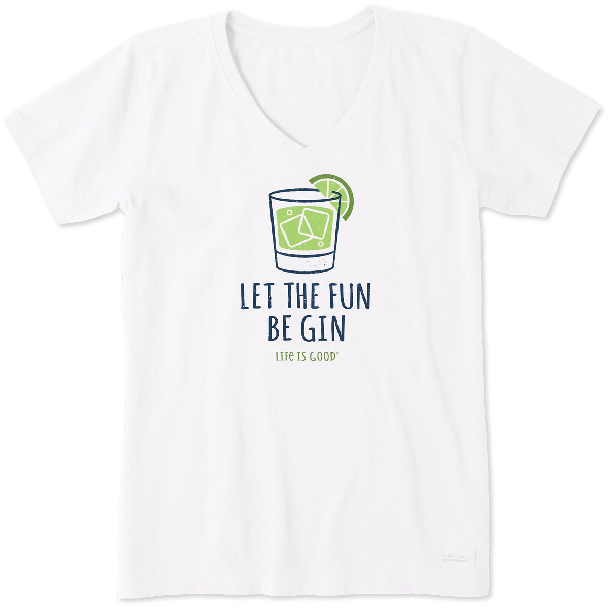 Women's Let the Fun Be Gin Short Sleeve Vee