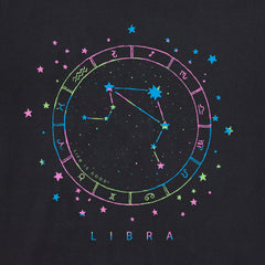 Men's Zodiac Constellation Libra Short Sleeve Crusher Tee
