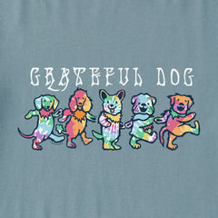 Men's Tie Dye Grateful Dog Simply True Fleece Crew