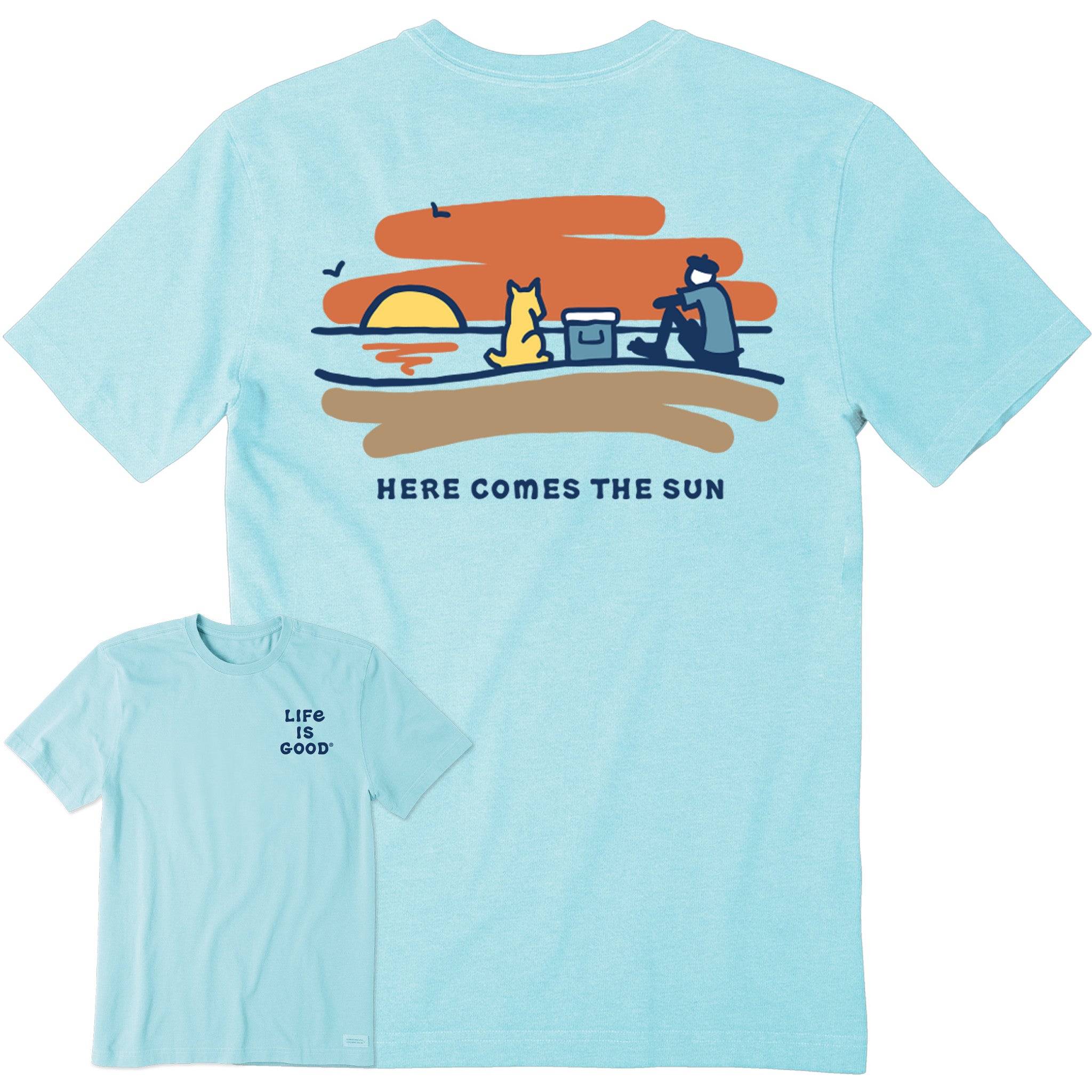 Men's Jake Rocket Sunset Short Sleeve Crusher Tee