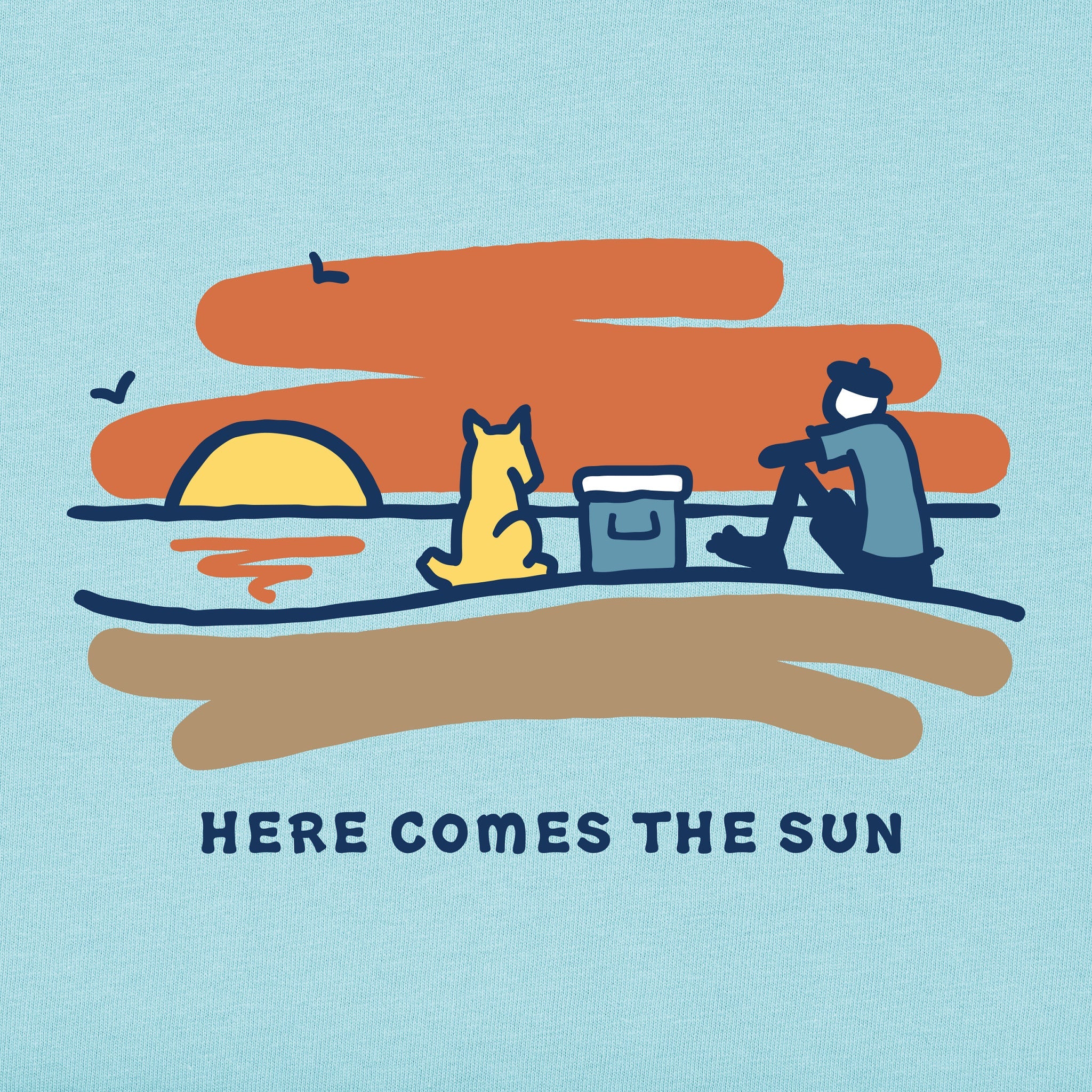 Men's Jake Rocket Sunset Short Sleeve Crusher Tee