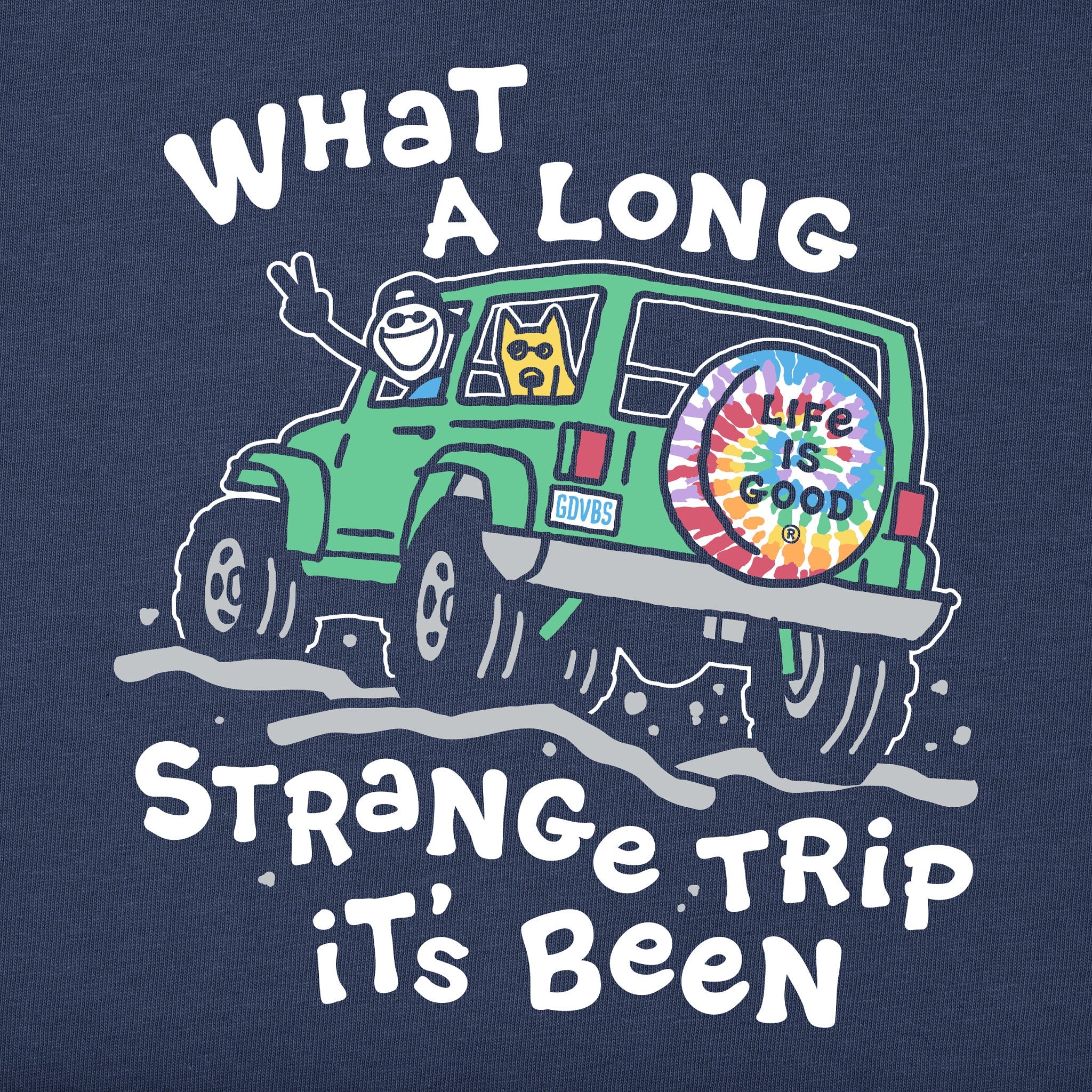 Men's Jake Rocket Long Strange Trip 4x4 Short Sleeve Crusher Tee