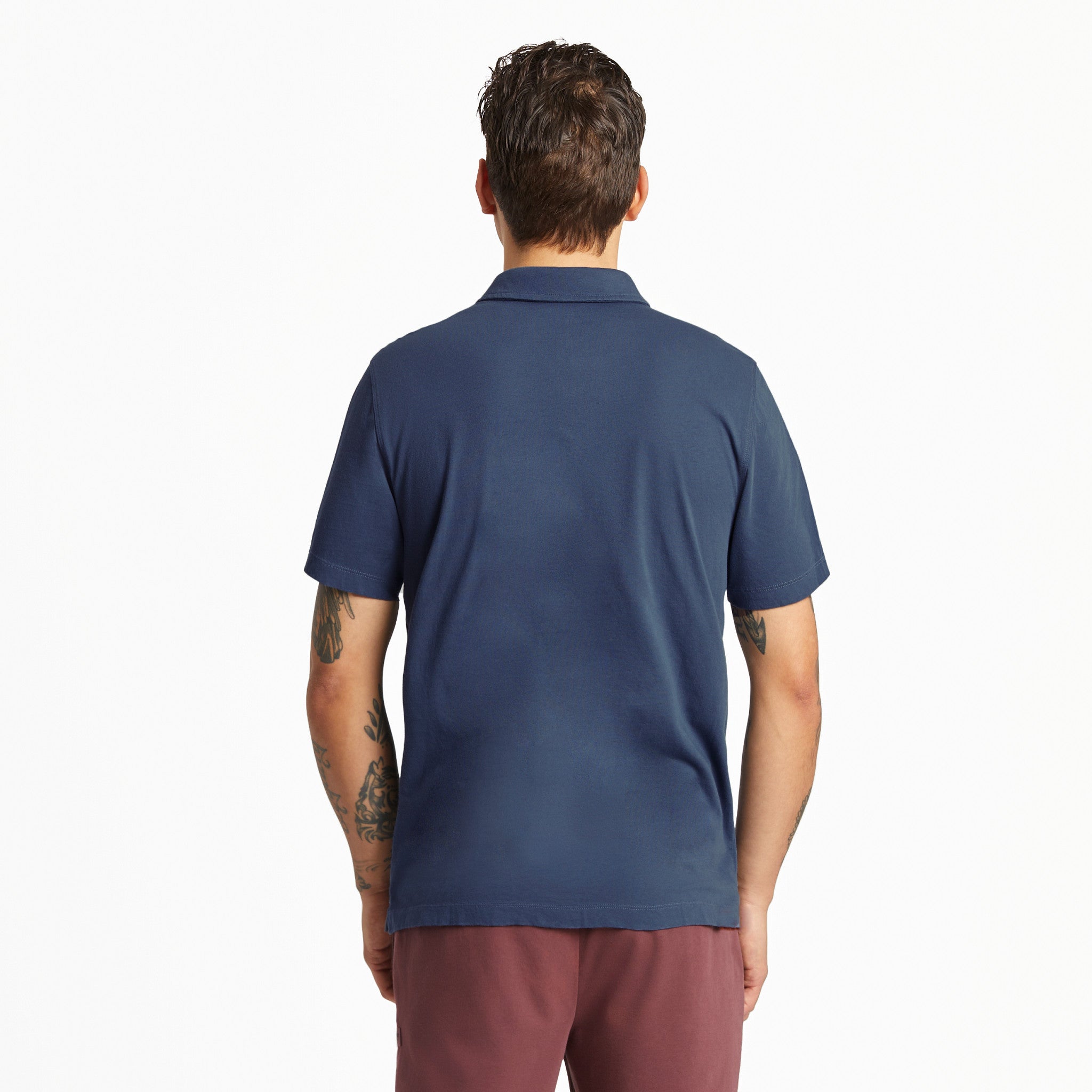 Men's Solid Short Sleeve Crusher-LITE Polo